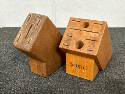 (2) Wooden Knife Blocks