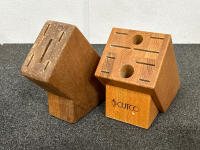 (2) Wooden Knife Blocks