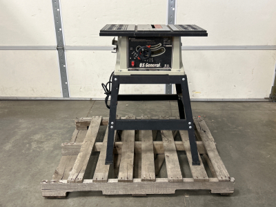 U.S. General Table Saw Powers On Please Inspect