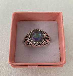 Women&rsquo;s Rainbow Topaz Fashion Ring Size 8.5