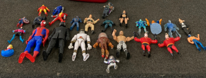 Bucket of Action Figures