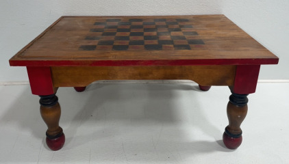 Vintage Child’s Chess/Checkers Table