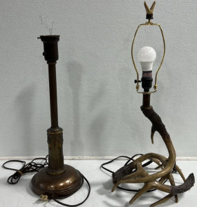 (2) Lamps Without Shades