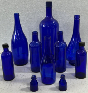 Cobalt Blue Glass Bottle Set