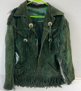 Vintage Suede and Leather Western Fringe Jacket