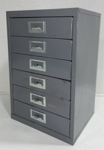 Small Metal Office Cabinet With 6 Drawers And More!