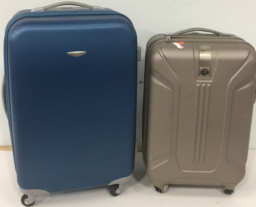 (1) Travel Select 15&rdquo; x 11&rdquo; x 27&rdquo; HardShell Carryon Bag With Wheels (1) Levo 24&rdquo; x 9&rdquo; x 13&rdquo; Hard Shell Carry on BagWith Wheels