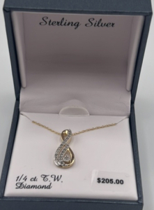 Sterling Silver 1/4ct Diamond Necklace