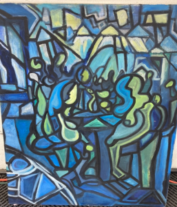 Kand&aring; Marquardt&rsquo;s &ldquo;The Pub&rdquo; - Oil on Canvas Painting