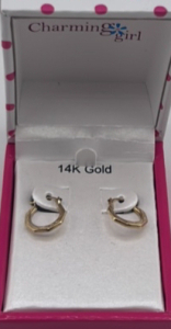 14K Gold Geometric Hoop Earrings