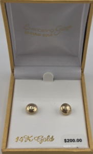 14K Gold Stud Earrings