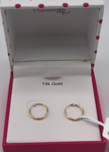 14K Gold Very Dainty Hoop Earrings