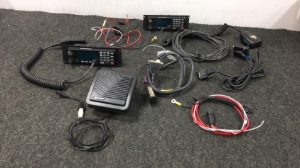 (2) Harris Control Units, Harris Speaker, Various Cords