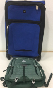 (1) Sharper Image 30&rdquo; x 18&rdquo; x 12&rdquo; Luggage Bag With Wheels (1) Granite Gear Green Backpack