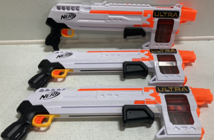 (3) Nerf Ultra Guns