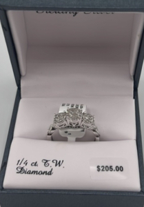 Sterling Silver 1/4ct Diamond Ring