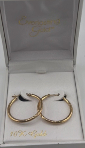 10K Gold Hoop Earrings
