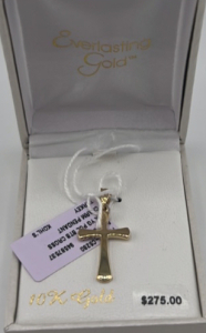 10K Gold Cross Pendant