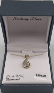 Sterling Silver 1/4ct Diamond Necklace