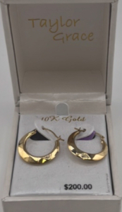 10K Gold Hoop Style Earrings