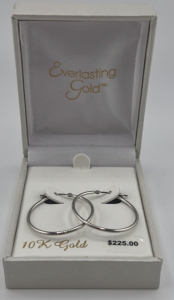 10K Gold Simple Hoop Earrings