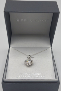 Cubic Zurconia Sterling Silver Necklace