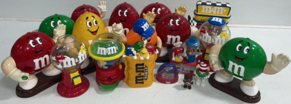 Bulk Vintage M&M&rsquo;s Candy Dispensers And Memorabilia/ Collectibles