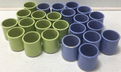 Blue And Green Craft Jars