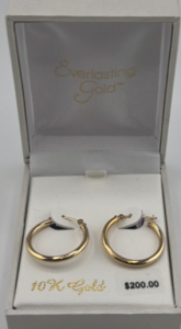 10K Gold Classic Hoop Earrings