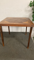 Card Table Folding Legs 30”X30”27” Please Inspect