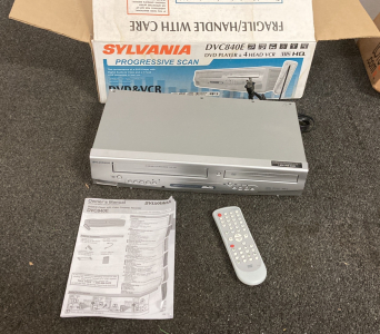 Sylvania DVD VCR New/Like New Powers On Please Inspect