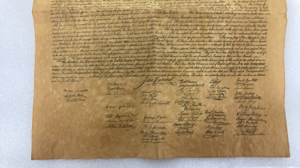 Replica of the Declaration of Independence