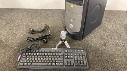 Dell Office Pc with Microphone & Keyboards