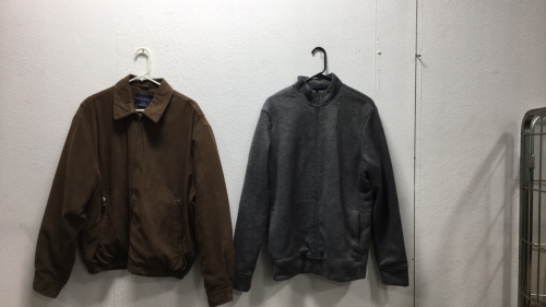 (2) Mens Coat and Sweater