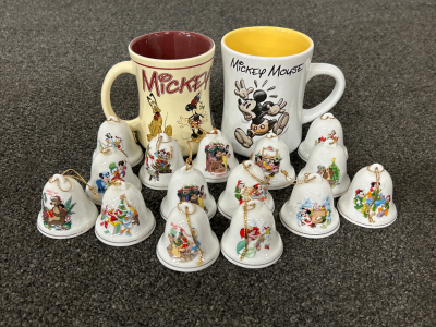 Disney Mugs and Collectible Bells