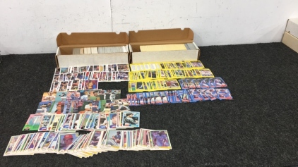 (2) Large Boxes of MLB and NBA Cards