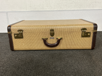 26”x 8.5”x 16” Vintage Suitcase