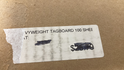 Heavy Weight Tagboard 36”X24” Please Inspect