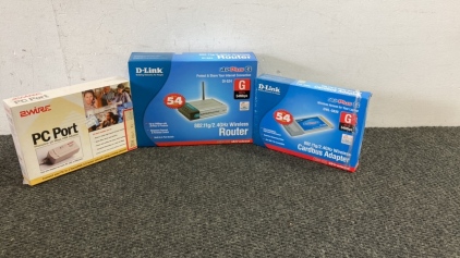 D-Link 802.11g/2.4Hz Wireless Router And More
