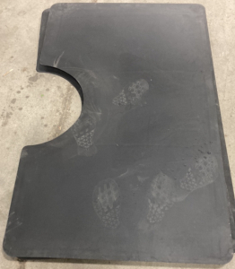 (3) Large Black Mats
