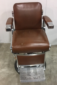 Vintage Brown Belmont Brand Barber/ Hair Dresser Chair