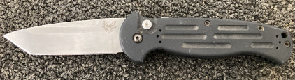 Benchmade 9052 AFO II Tanto Automatic Knife (3.56" Satin)