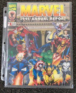 1991 Marvel Annual Report. Comic Format