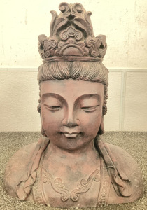 20&rdquo; Resin Buddha Statue- Slight Damage To Back Of Statue