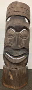 43&rdquo; Wooden Tiki Mask