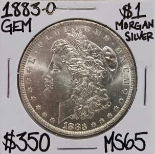 1883-O MS65 Gem Morgan Silver Dollar