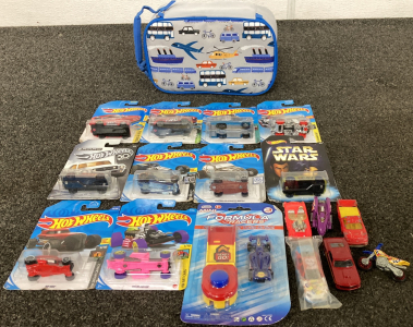 Lunchbox With Factory Sealed Hot Wheels Cars And More