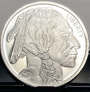 One Troy Ounce .999 Fine Silver Round— Verified Authentic