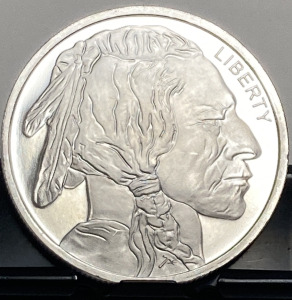 One Troy Ounce .999 Fine Silver Round— Verified Authentic