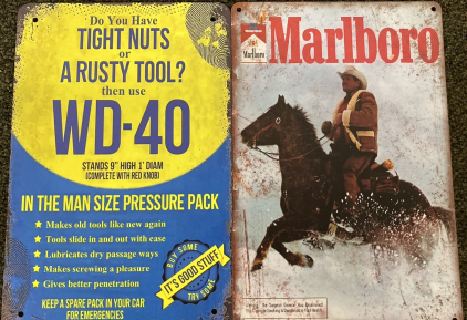 WD-40 And Marlboro Metal Wall Signs